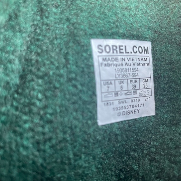 Sorel x Disney Frozen 2 Youth Flurry Snow Boots Sz 7 - Picture 11 of 11